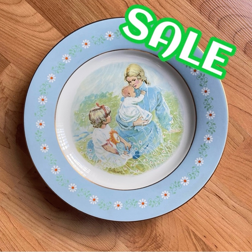 Vintage 1974 Porcelain Avon Pontesa Tenderness Commemorative Collector Plate